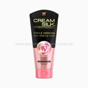 Cream Silk Triple Keratin Rescue Ultimate Straight Ultra Conditioner For Rebelliously Frizzy Hair 170ml
