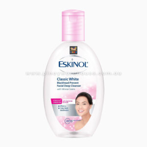 Eskinol Classic White Blackhead Prevent Facial Deep Cleanser with Mineral Grains 225ml