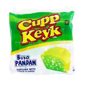 Cupp Keyk Buko Pandan Cupcake with Coco Flakes 330g (10 packs) * 10