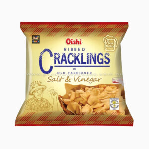 Oishi Ribbed Cracklings in Old Fashioned Salt & Vinegar Classic 50g * 50